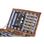 Panier DKD Home Decor Pique-nique Marron Blue marine osier (42 x 30 x 20 129,99 €