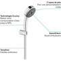 GROHE Ensemble de douche 3 jets avec support mural Vitalio Comfort 100 C 57,99 €