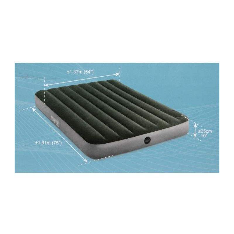 Intex Matelas Downy FT 64762 2 pl Gonfleur Pied