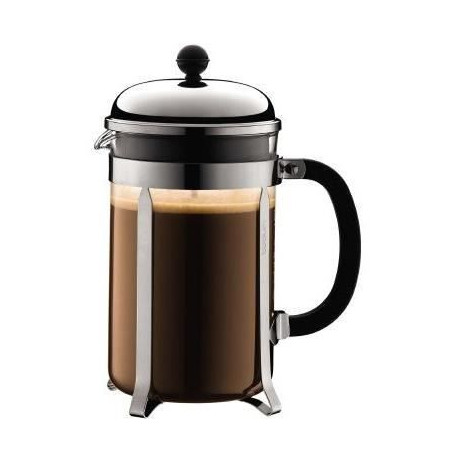 CHAMBORD - Cafetiere a piston BODUM . 12 tasses. 1.5 l. acier inox 64,99 €