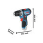 Perceuse visseuse GSR 12V-15 + outillage a main Bosch professional 239,99 €