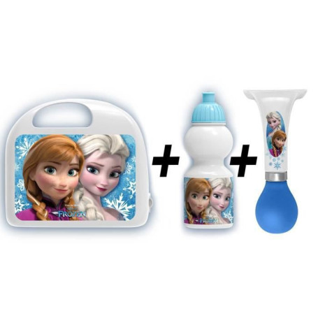 LA REINE DES NEIGES Combo boîte a gouter + bidon + klaxon 31,99 €
