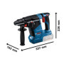 Marteaux perforateur Bosch Professional + 2 batteries 5Ah + chargeur en 479,99 €