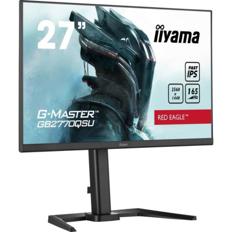 Ecran PC Gamer - IIYAMA G-Master Red Eagle GB2770QSU-B5 - 27 WQHD - Dall 399,99 €