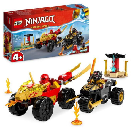 LEGO NINJAGO 71789 Le Combat en Voiture et en Moto de Kai et Ras. Jouet 33,99 €