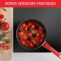 TEFAL Faitout 24 cm. Induction. Revetement antiadhésif. Couvercle verre. 76,99 €