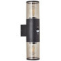 SERGIORO Applique extérieure 2L avec détecteur. noir depoli. 2xE27 20W. 56,99 €