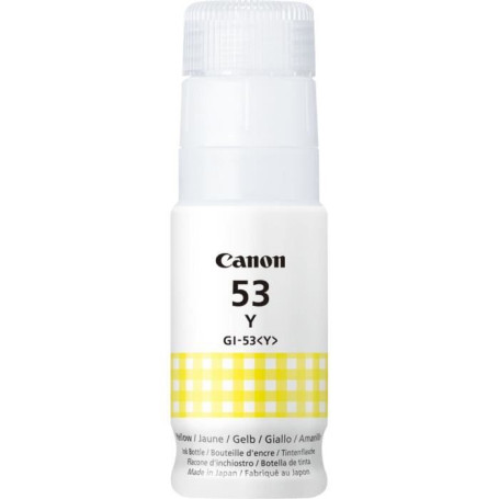 Bouteille d'encre - CANON - GI-53Y - Jaune - Compatibilité PIXMA G650 et 24,99 €