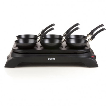 DOMO DO8710W Crepiere + Wok - 6 personnes - 1000W - Noir 101,99 €