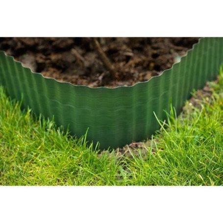 Bordure de gazon H20cm x L9m en polyéthylene vert 27,99 €