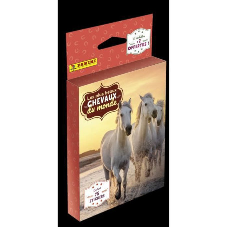 Chevaux 2023 - blister 13 pochettes + 2 offertes PANINI 19,99 €