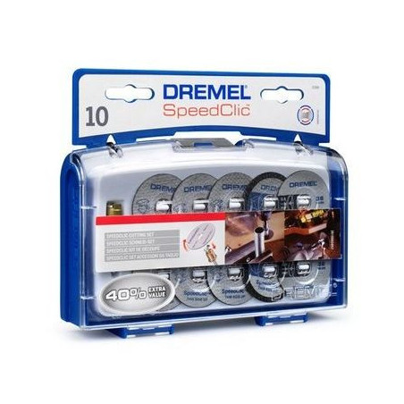 DREMEL 10 disques à tronçonner+ adapt EZ Speedclic 35,99 €