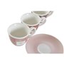 Ensemble de tasses à café DKD Home Decor Blanc Marron Rose 4 Pièces 90 m 36,99 €