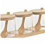 Sucrier DKD Home Decor Basique Transparent Naturel Bambou 3 Pièces 8,5 c 29,99 €