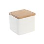 Salière avec couvercle DKD Home Decor 10,5 x 9 x 9 cm Naturel Porcelaine 24,99 €
