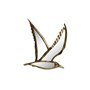 Figurine Décorative DKD Home Decor 32,5 x 3 x 28 cm Doré Oiseau 42,99 €