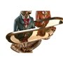 Figurine Décorative DKD Home Decor 17,5 x 13,5 x 26 cm Bleu Doré Marron  69,99 €