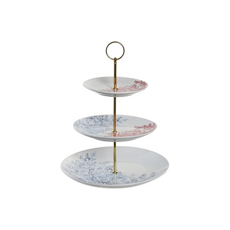 Coupe à fruits DKD Home Decor 27 x 27 x 34 cm Porcelaine Bleu Métal Fuch 64,99 €