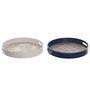 Plateau apéritif DKD Home Decor Bleu Blanc 35 x 35 x 5 cm Bois MDF (2 Un 42,99 €