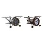 Horloge de table DKD Home Decor 35 x 21 x 14 cm Avion Verre Aluminium Fe 85,99 €
