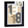 Cadre photo 18 x 23 x 2,5 cm Noir verre Bois MDF (6 Unités) 43,99 €