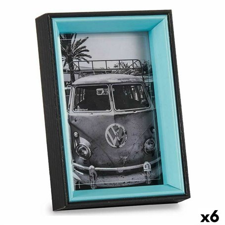 Cadre photo 3 x 17 x 12 cm Verre Noir Bleu Bois MDF (6 Unités) 30,99 €