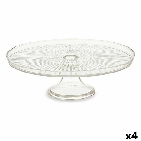 Plat à tarte 31 x 10,5 x 31 cm Verre Transparent (4 Unités) 131,99 €