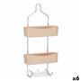 Rangement de douche 28 x 60 x 14 cm Beige Métal Plastique (6 Unités) 183,99 €