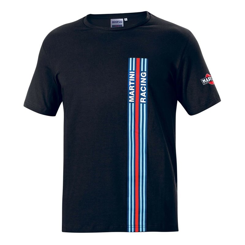 T-Shirt à manches courtes homme Sparco Martini Racing Noir