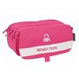 Trousse Fourre-Tout Triple Benetton Raspberry 21,5 x 10 x 8 cm Fuchsia 31,99 €