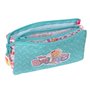 Trousse Fourre-Tout Triple The Bellies Violet Turquoise Blanc 22 x 12 x  22,99 €