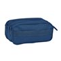 Trousse Fourre-Tout Triple Safta 21,5 x 10 x 8 cm Blue marine 27,99 €