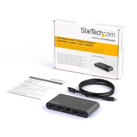 Hub USB Startech DK30C2HAGPD Noir Gris USB-C 199,99 €