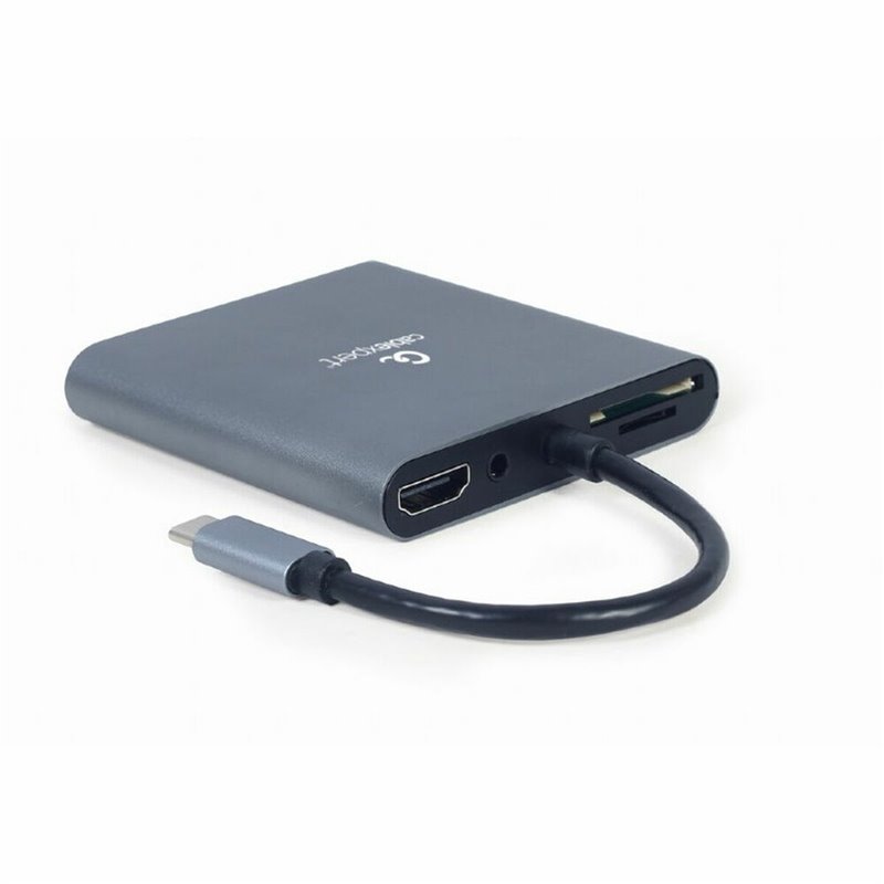 Image secondaire de Hub USB-C GEMBIRD A-cm-COMBO6-01 Gris 60 W