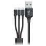 Câble USB vers Micro USB, USB-C et Lightning Goms Noir 1, 2 m 15,99 €