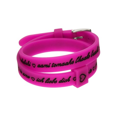 Bracelet Femme il mezzometro I LOVE YOU SILVER - BRACCIALE IN SILICONE/S 35,99 €