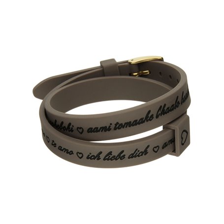 Bracelet Femme il mezzometro I LOVE YOU GOLD - BRACCIALE IN SILICONE/SIL 35,99 €