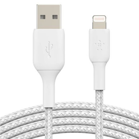Câble USB vers Lightning Belkin CAA002BT2MWH 2 m Blanc 36,99 €