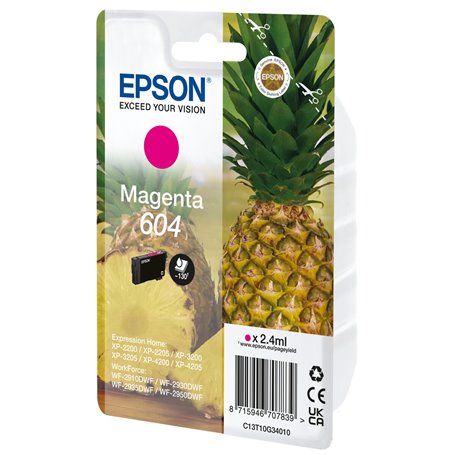 Cartouche d'encre originale Epson 604 Magenta 24,99 €