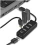 Hub USB Ewent EW1123 Noir 18,99 €