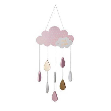 Carrousel pour Berceau Atmosphera Nuages Rose Bois MDF 19,99 €
