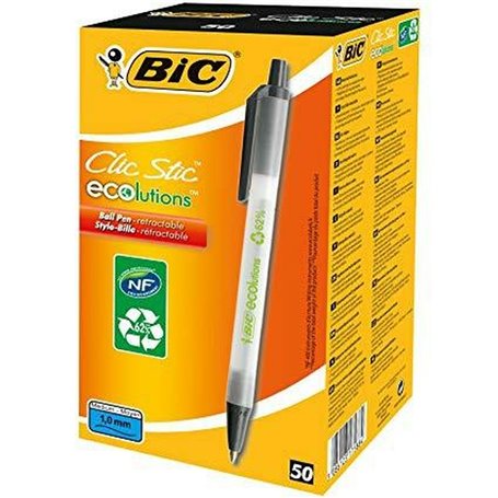 Crayon Bic Clic Stic Noir 50 Unités 46,99 €