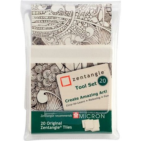 Papier à dessin Talens Sakura Zentangle Blanc 20 Pièces (89 x 89 mm) 32,99 €