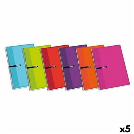 Cahier ENRI Multicouleur 80 Volets Din A4 (5 Unités) 29,99 €
