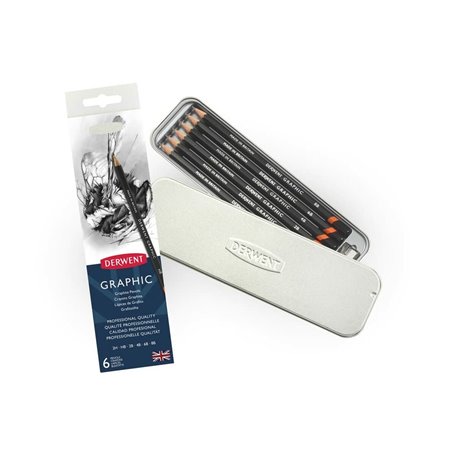 Ensemble de Crayons DERWENT Graphic Graphite 6 Pièces 21,99 €