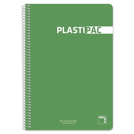 Cahier Pacsa Plastipac 80 Volets Din A4 Vert clair (5 Unités) 30,99 €