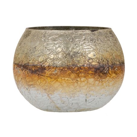 Bougeoir 18 x 18 x 14 cm Verre Gris Blanc 55,99 €