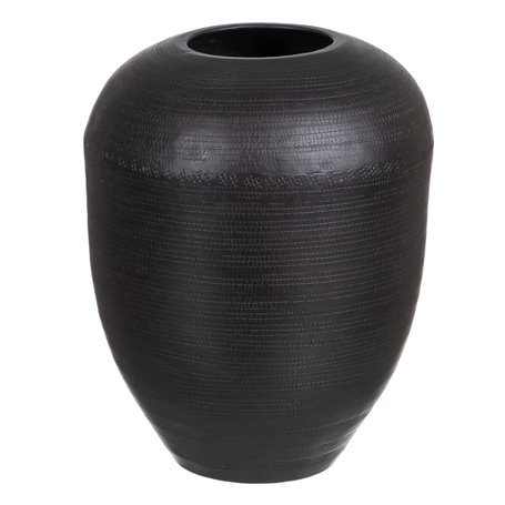 Vase 25,5 x 25,5 x 33 cm Noir Aluminium 101,99 €