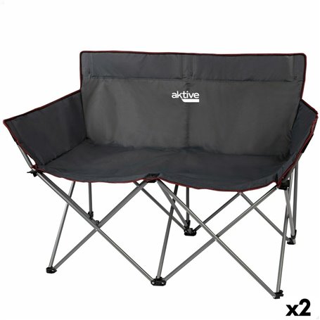 Canapé deux places Aktive Noir Pliable 107 x 88 x 63 cm (2 Unités) 169,99 €