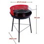 Barbecue Portable Aktive Rouge 37,5 x 70 x 38,5 cm Bois Fer 229,99 €